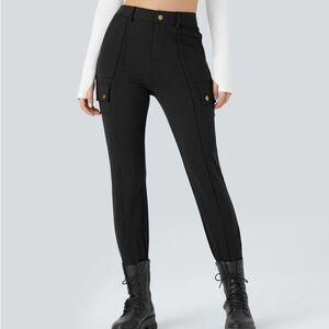 HALARA Black Track Pants with Pocket Detail~LTall